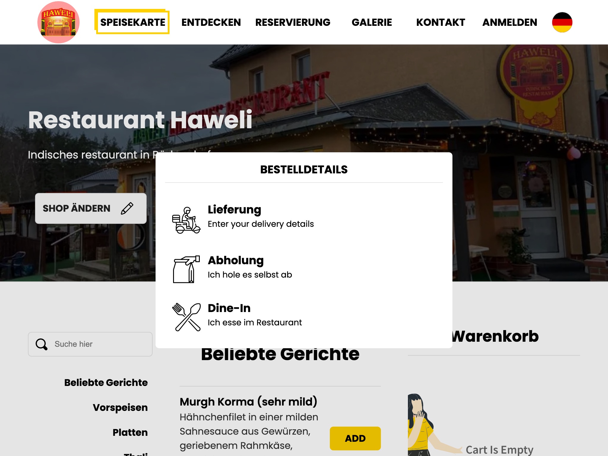 Restaurant Haweli Rüdersdorf screenshot 2