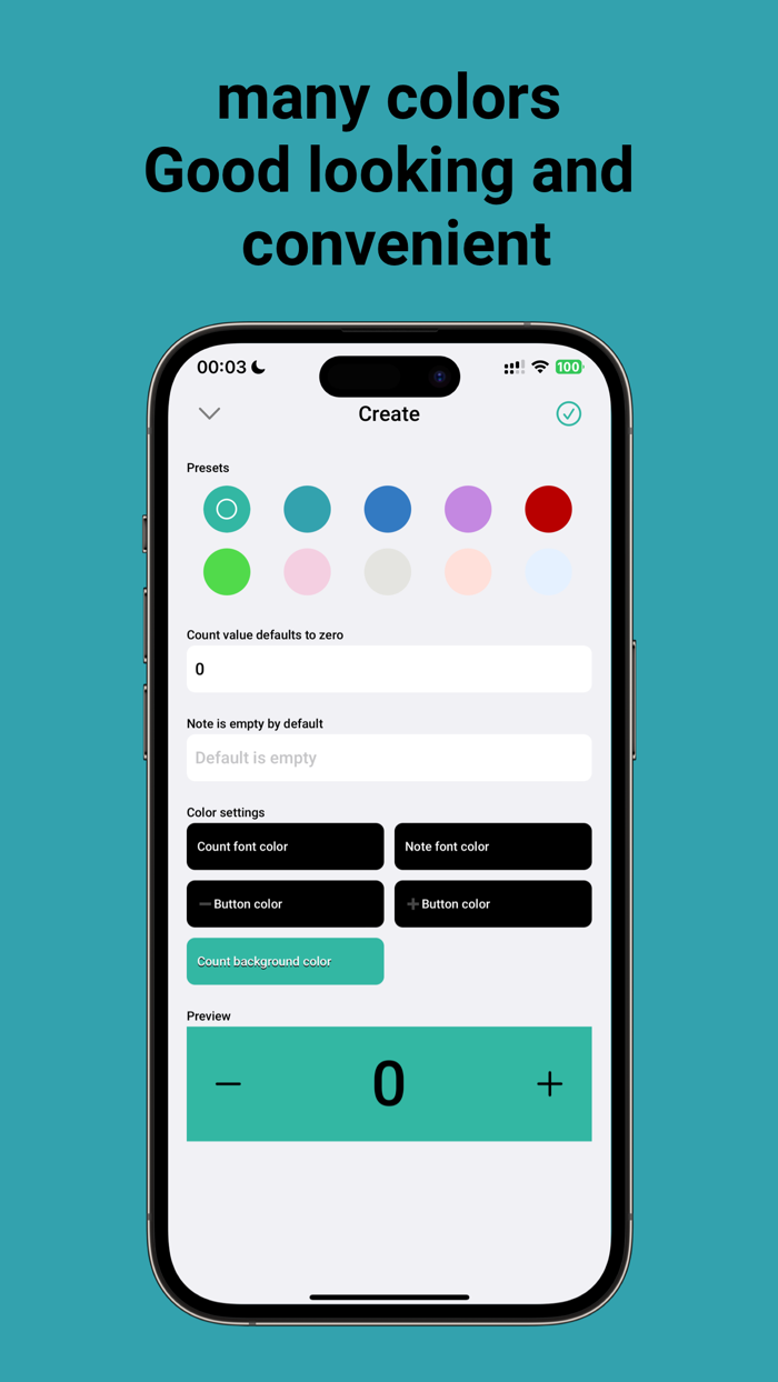 Counter - convenient faster