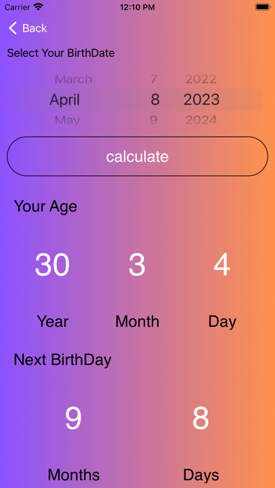 Screenshot #3 pour Age Converter