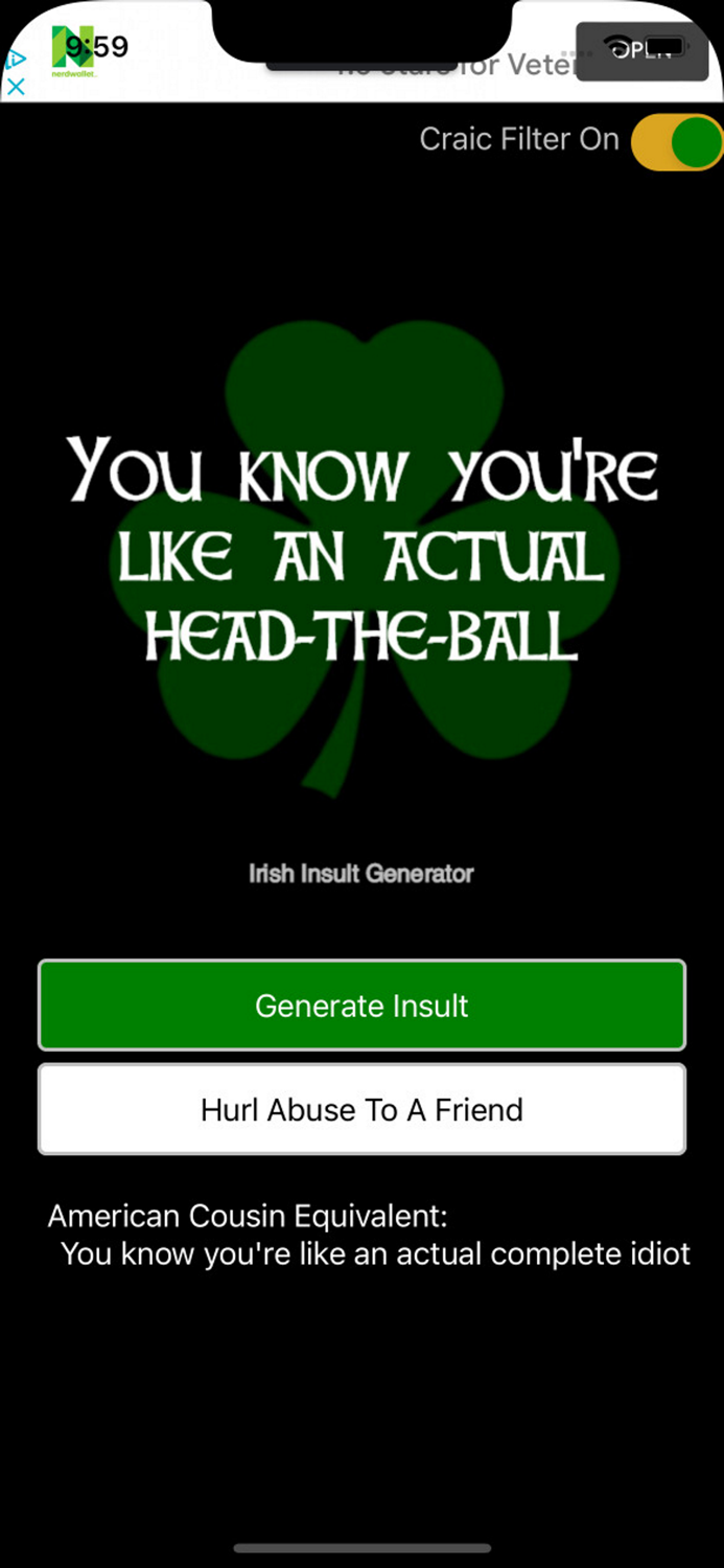 Irish Insult Generator