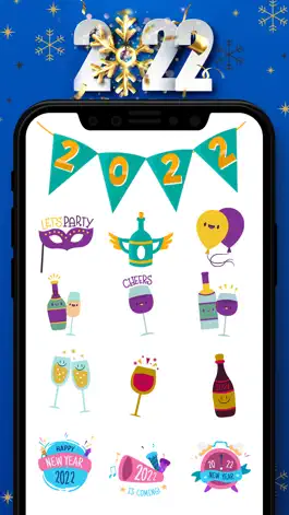 Game screenshot New Year Stickers!! apk