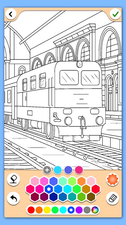 Trains coloring pages screenshot-3