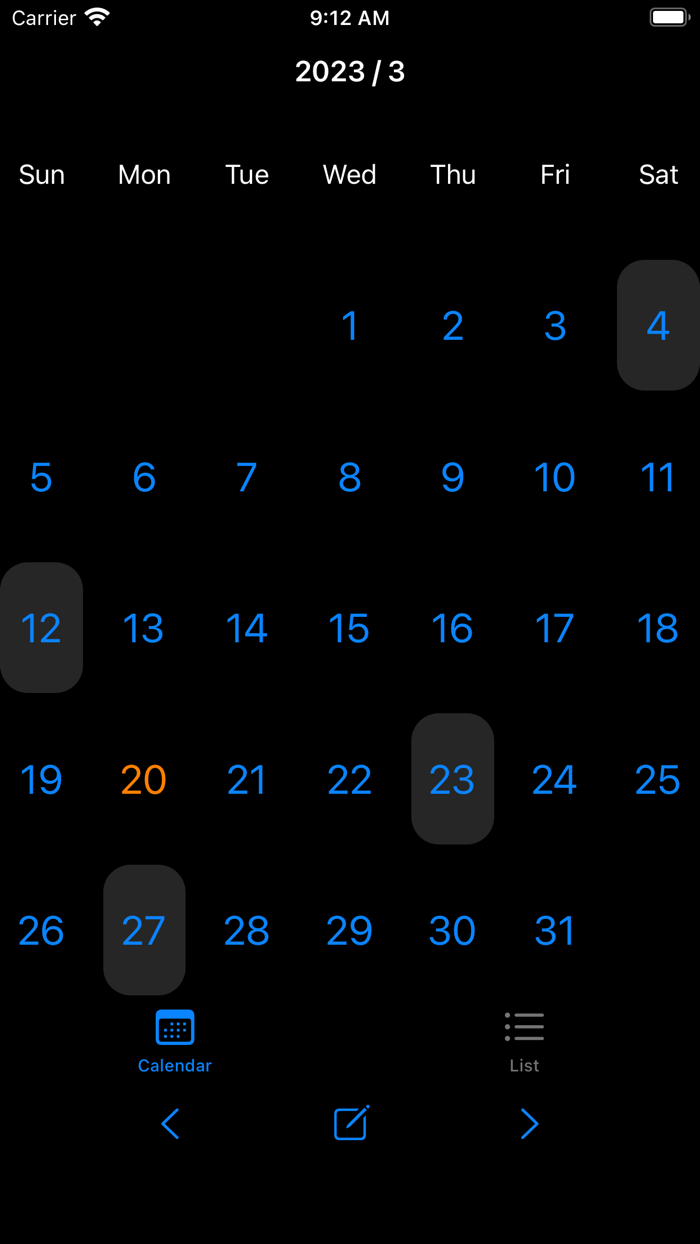 Easy to memo CalendarMemo
