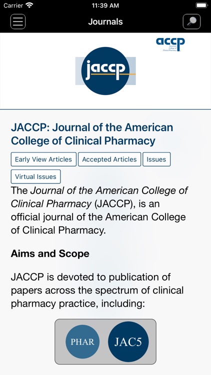 Official Journals of ACCP