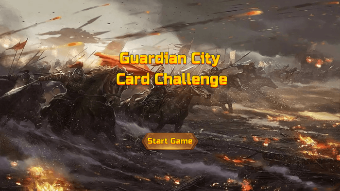 Guardian City Card Challenge