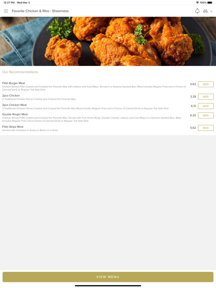 Favorite Chicken  Ribs,