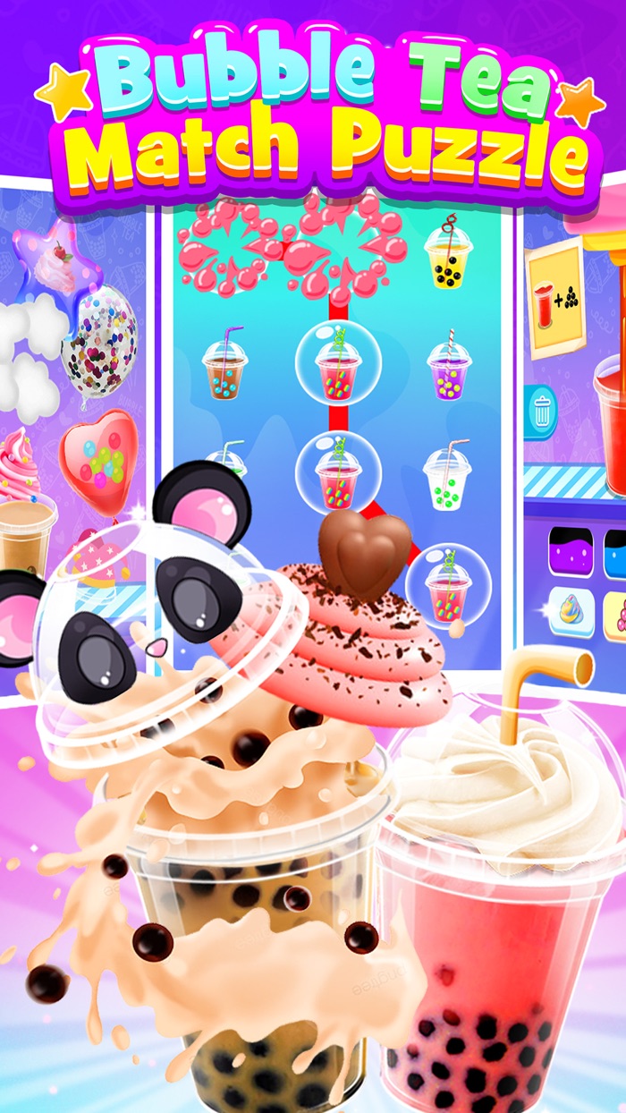 Bubble Tea Match Puzzle