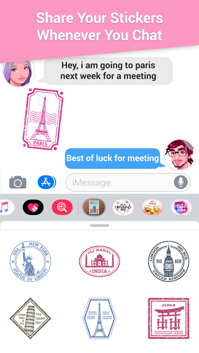 How to cancel & delete Famous Landmark Stamp Stickers from iphone & ipad 3