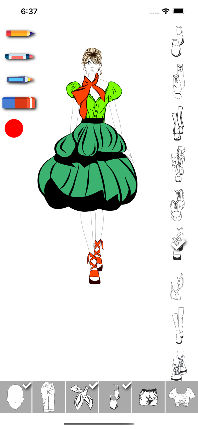 Fashion Design Dress up Sketch