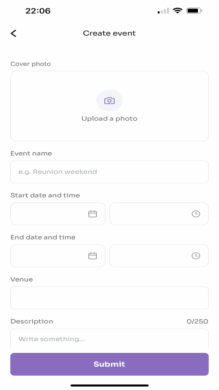 Findr - Find and create events