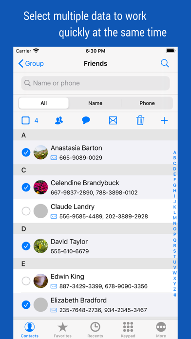 iContacts+: Contacts Group Kit Screenshots
