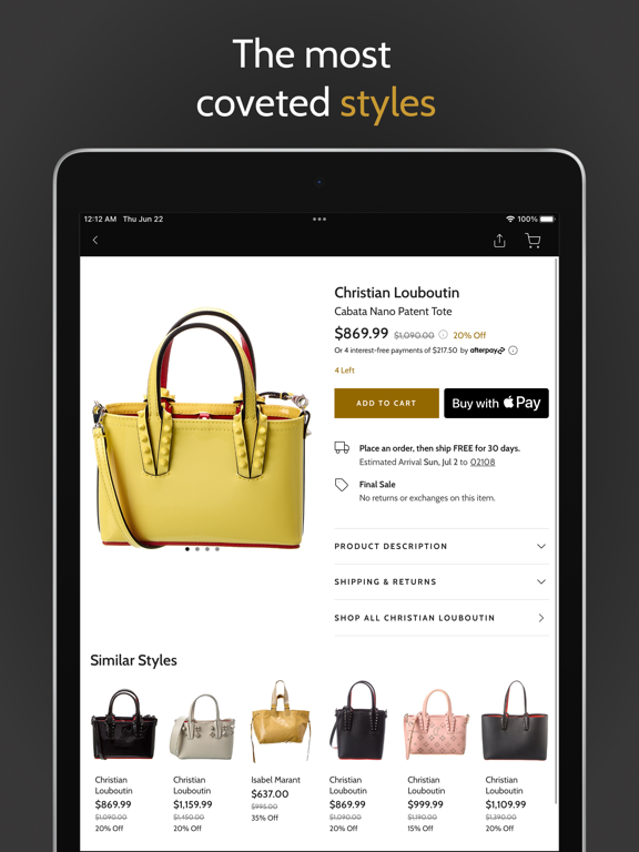 Gilt - Shop Designer Sales screenshot 3