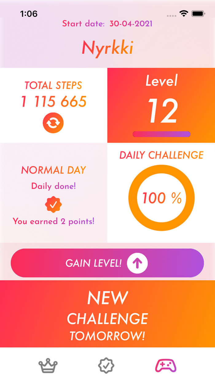 Daily Steps Challenge