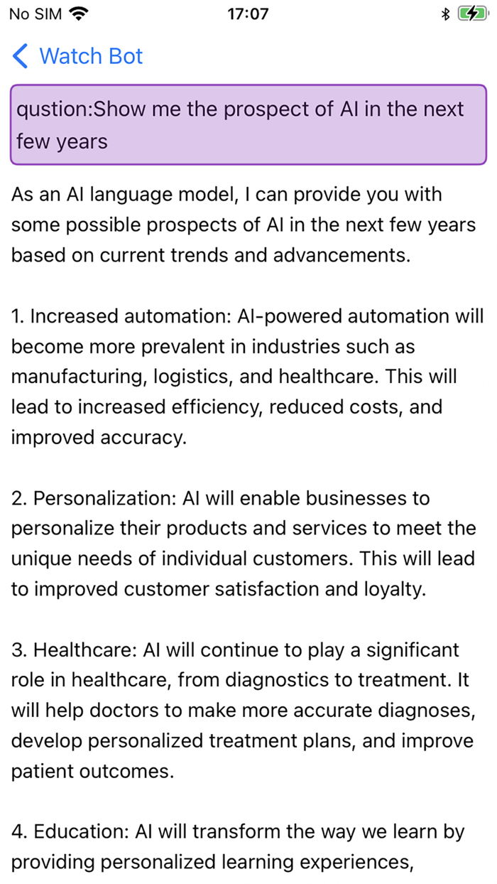 Watch Bot - Chat  AI Writing