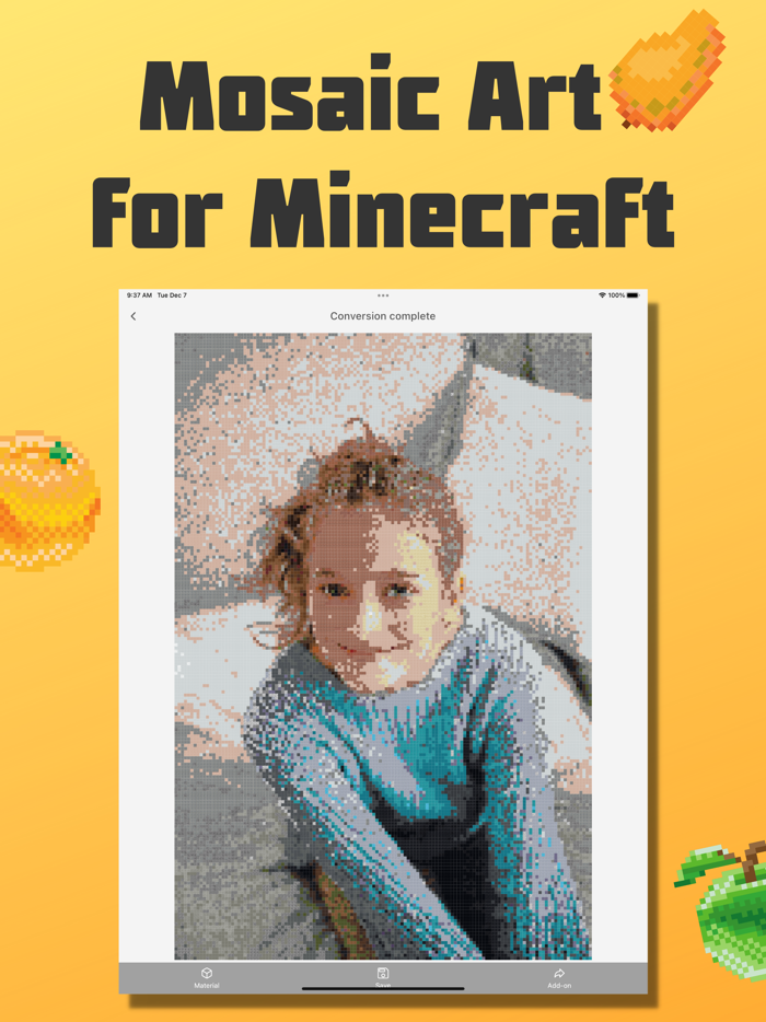 Mosaic art for Minecraft