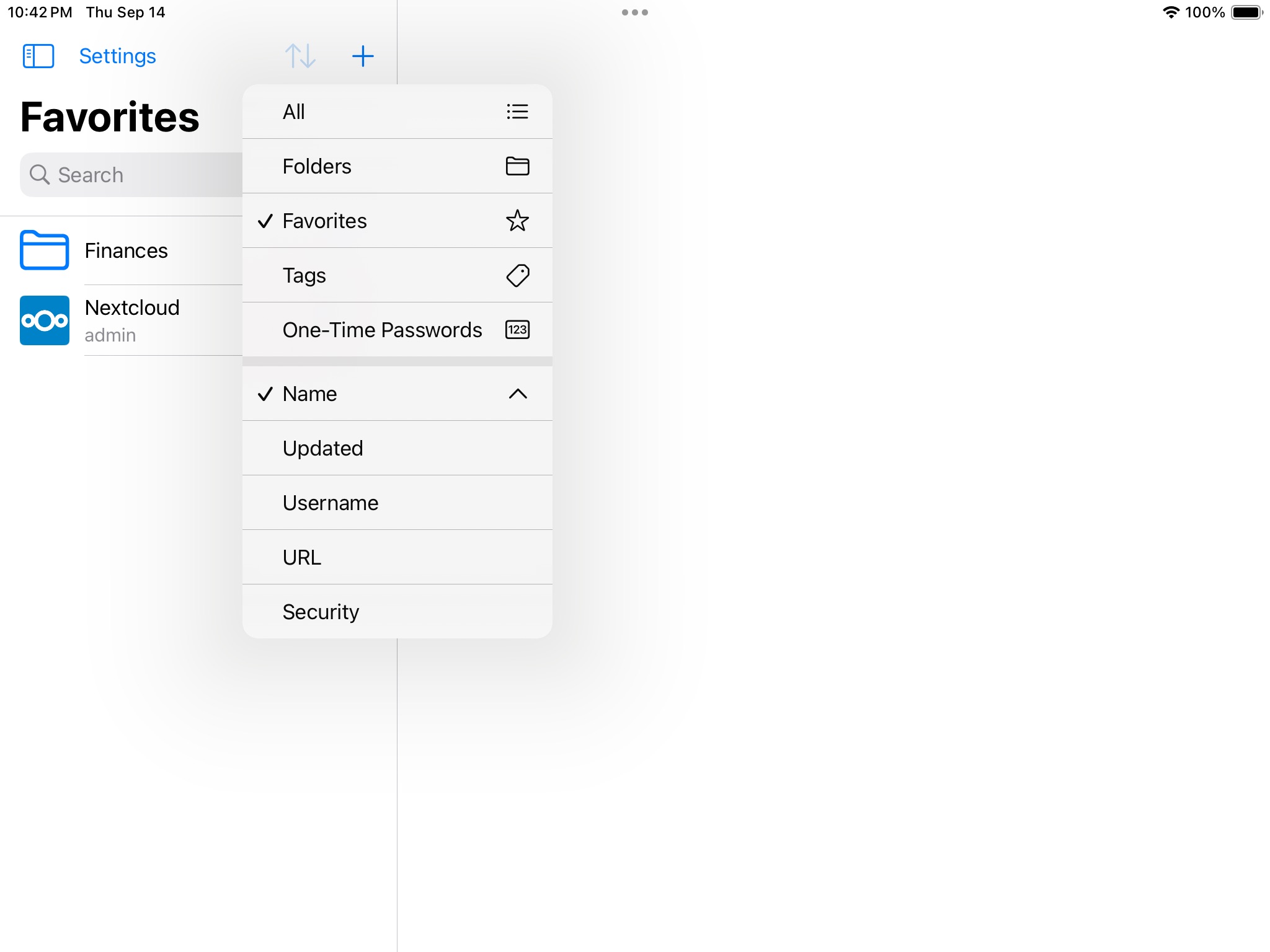 Passwords for Nextcloud screenshot 2