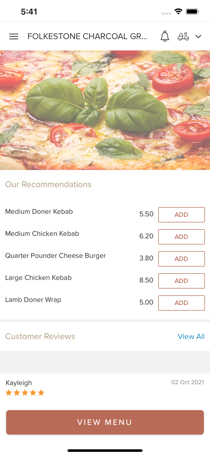 Folkestone Charcoal Grill