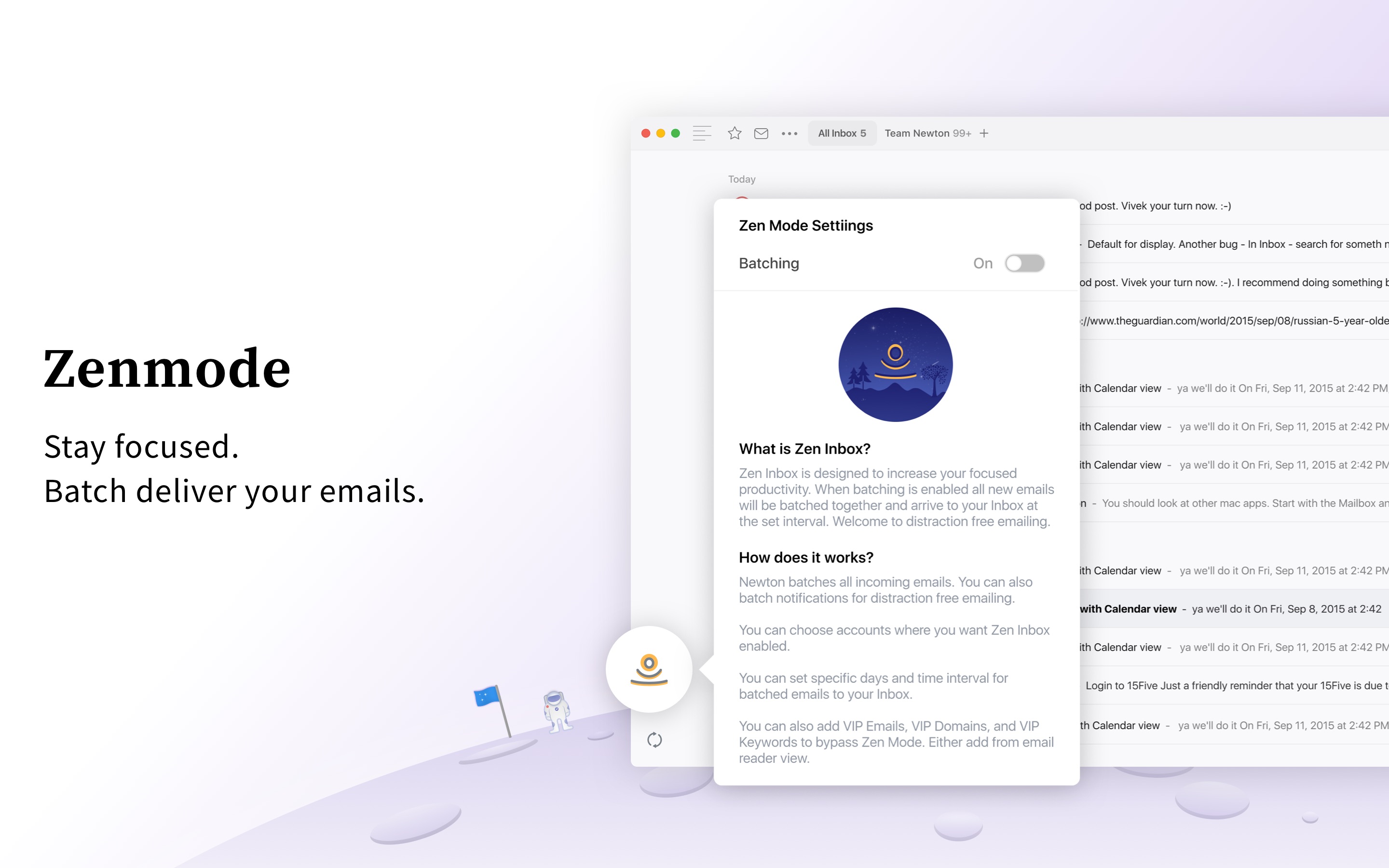 Screenshot do app Newton - Supercharged emailing
