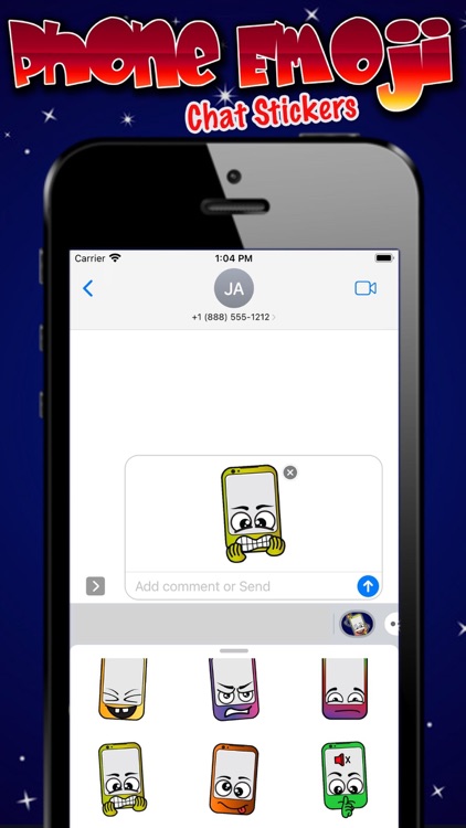 Phone Emoji Chat Stickers