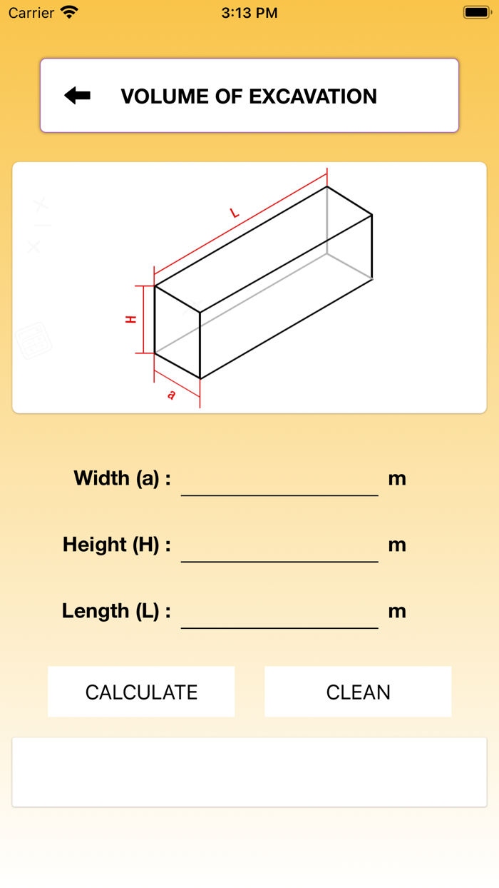 Excavation volume Calculator