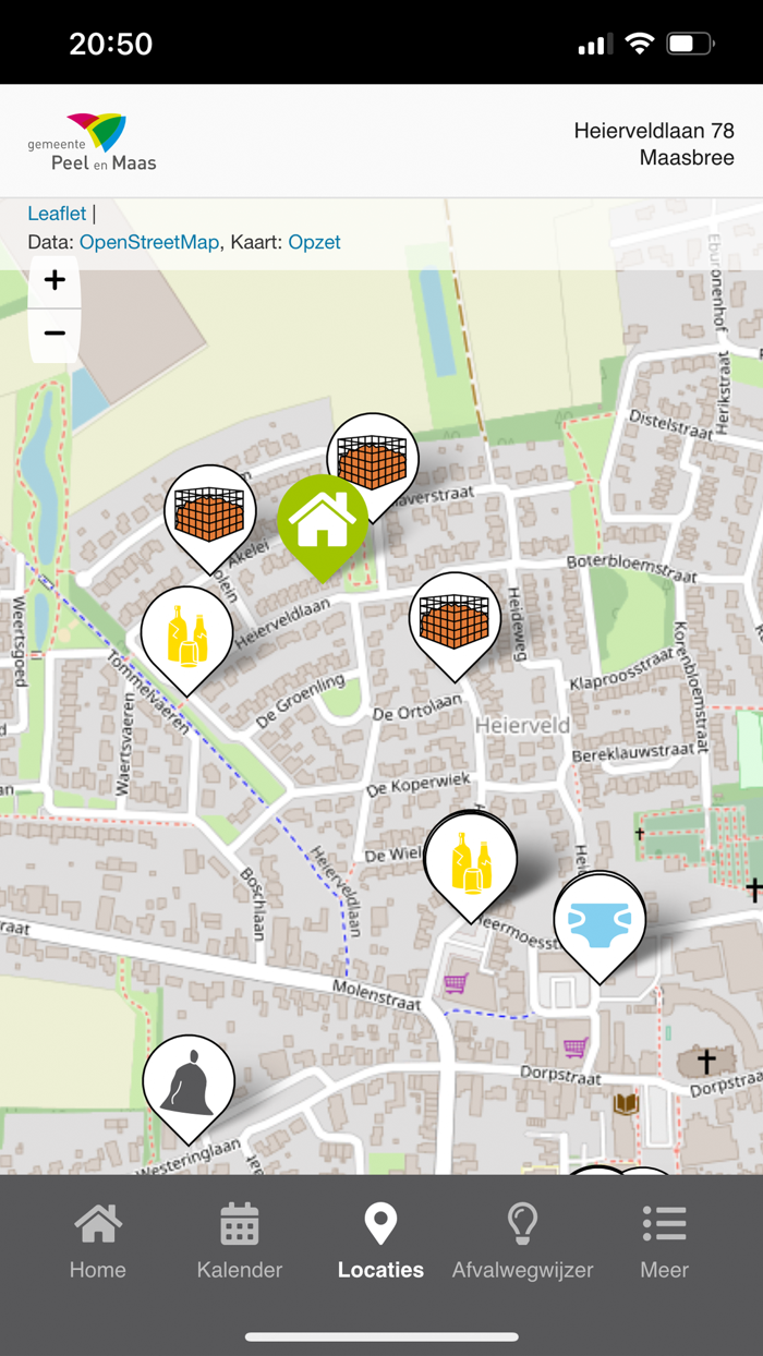 Afvalkalender Peel en Maas