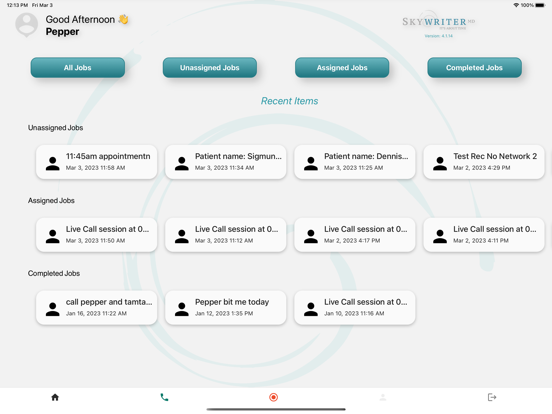 Skywriter MD Provider App