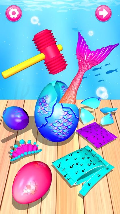 Color Reveal Mermaid Games screenshot-4