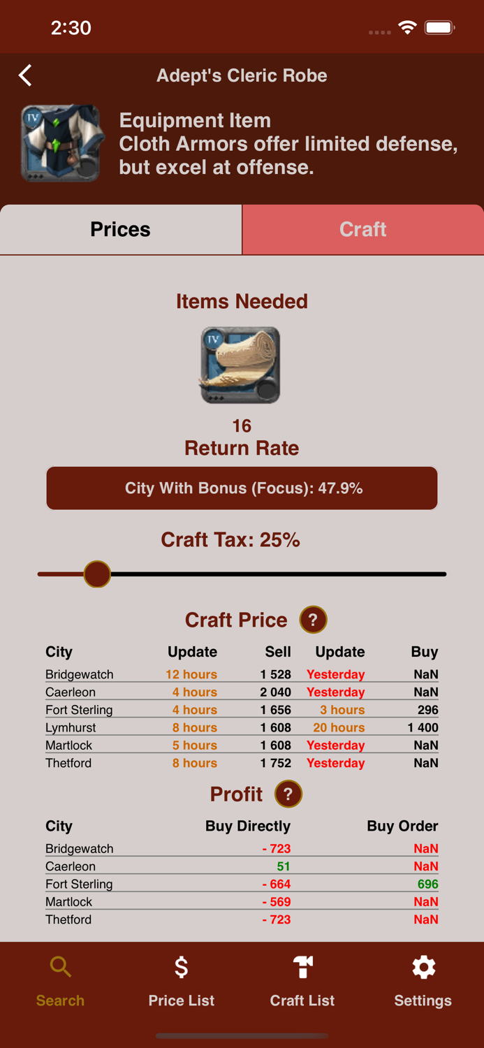 Albion Online - Fame Market