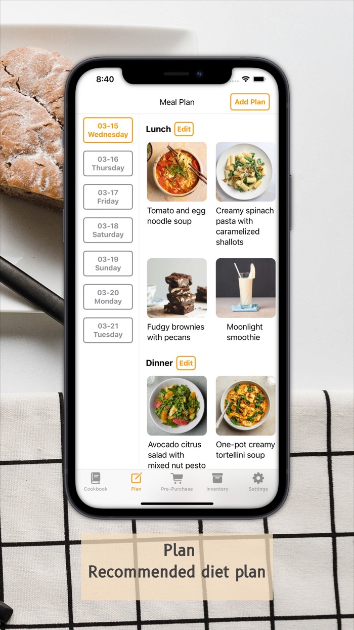 Cooking plan - tasty recipes