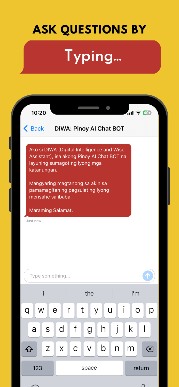 DIWA Pinoy AI Chat BOT