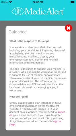 Game screenshot MedicAlert UK hack