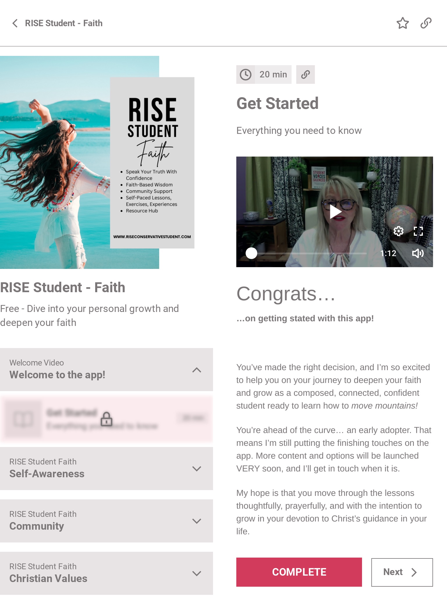 RISE Conservative Student screenshot 3