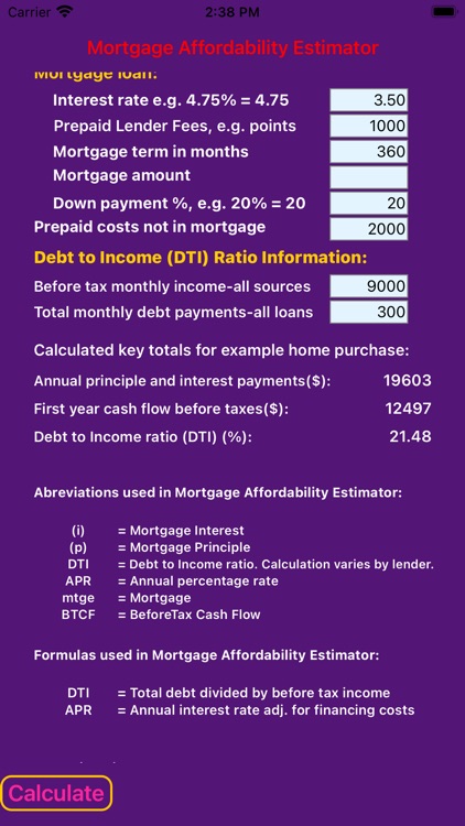 Mortgage Affordability Estim8r screenshot-3