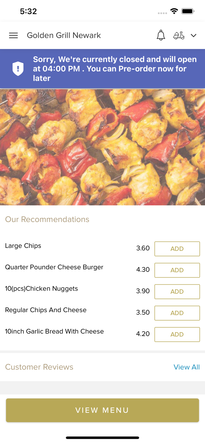 Golden Grill Newark.