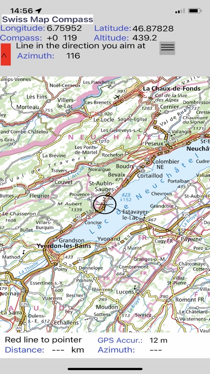 Swiss Map Compass