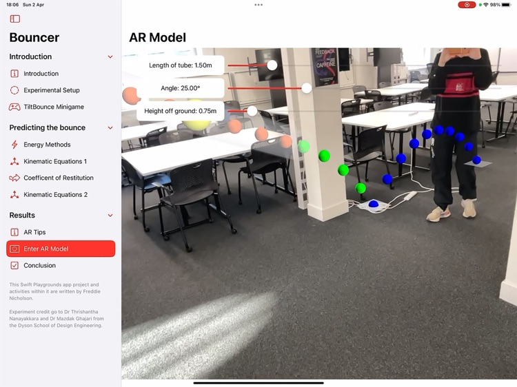 Bouncer: AR Projectile Motion