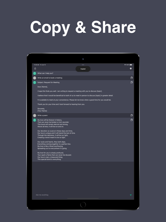 Screenshot #6 pour AI Chatbot, AI Chat Assistant