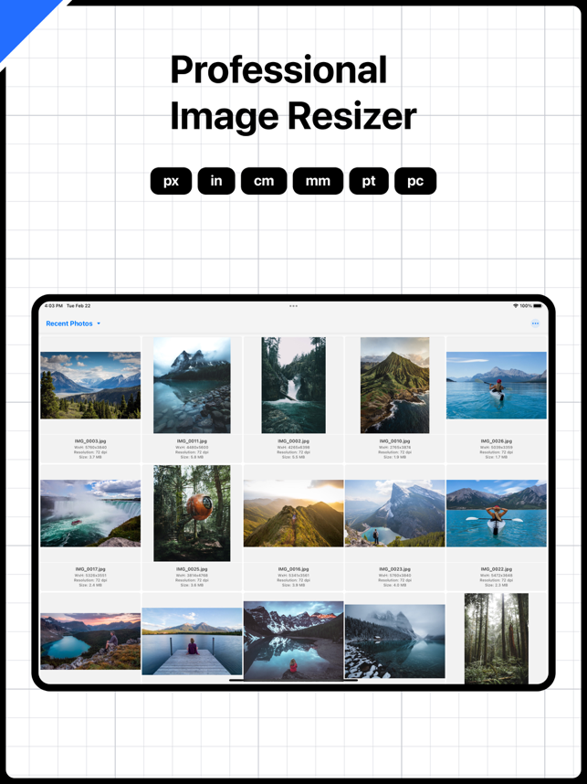 ‎Resize: Image Resizer Screenshot