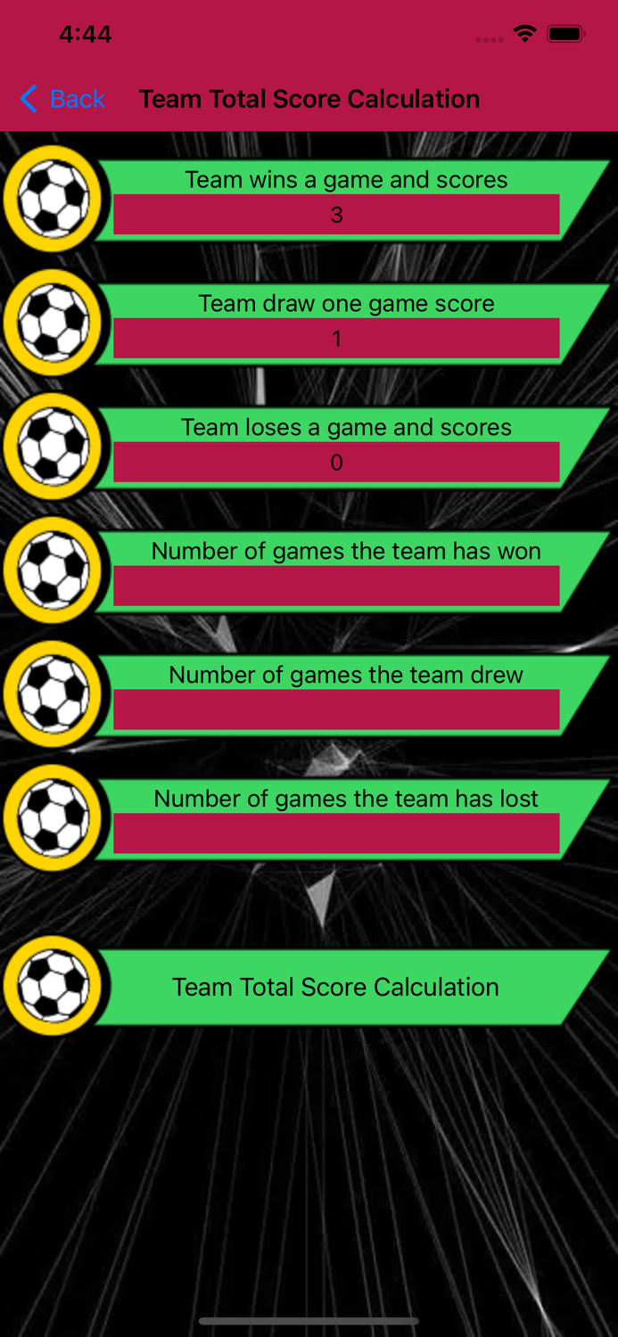 Goal Rate Total Score