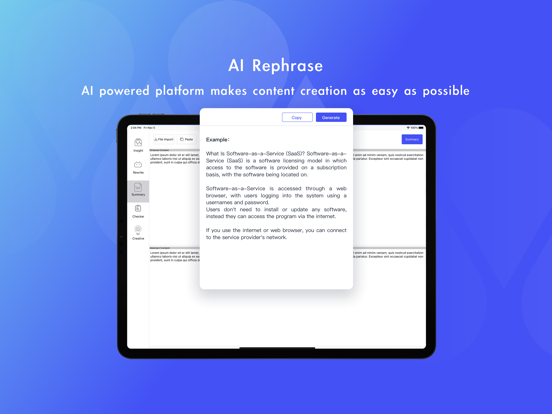 AICopy - Docs, Article Creator Screenshots