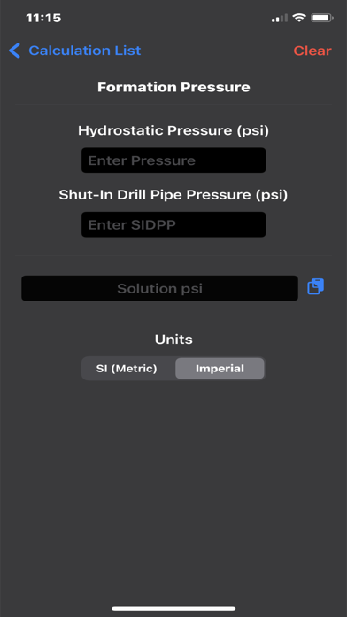 Petroleum Field Calculator screenshot 2