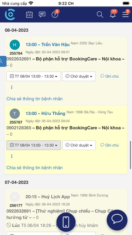 DMS - BookingCare cho bác sĩ