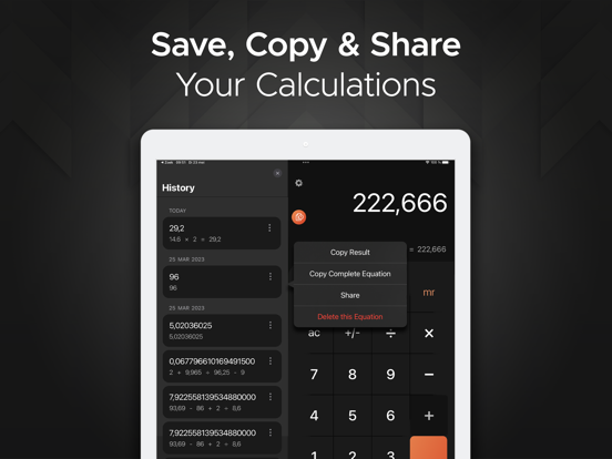 Calculator for iPad & iPhone + screenshot 3