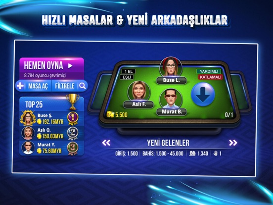 101 Yüzbir Okey Extra Online screenshot 4