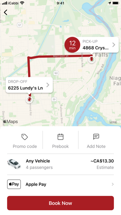 Central Taxi - Niagara screenshot 2