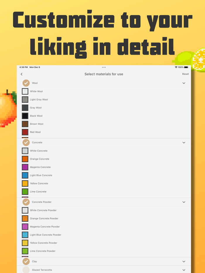 Mosaic art for Minecraft