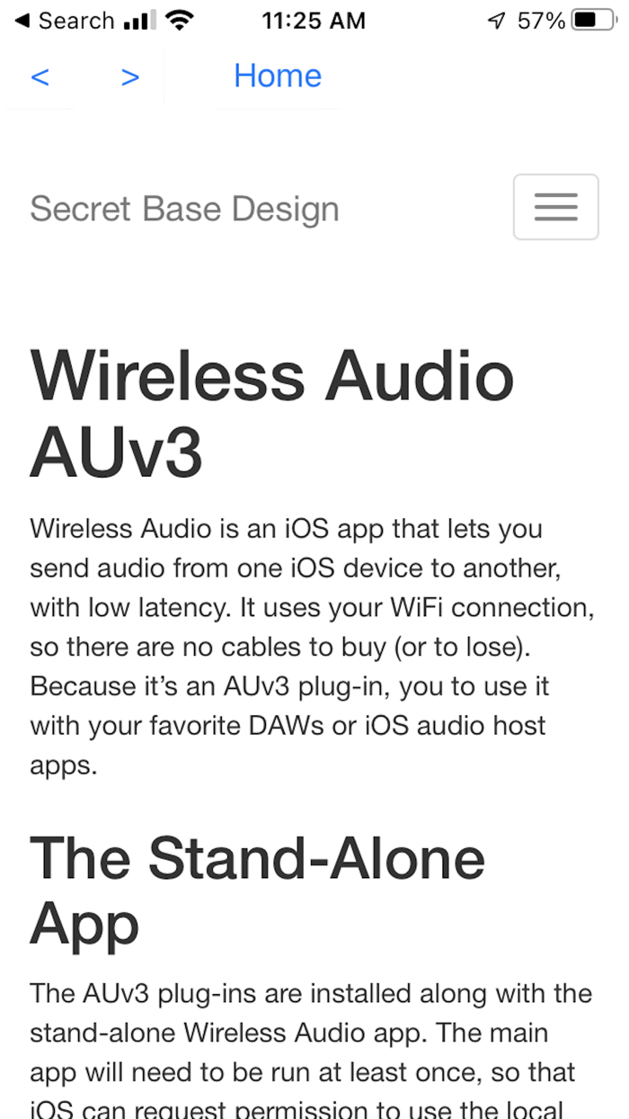 Wireless Audio AUv3
