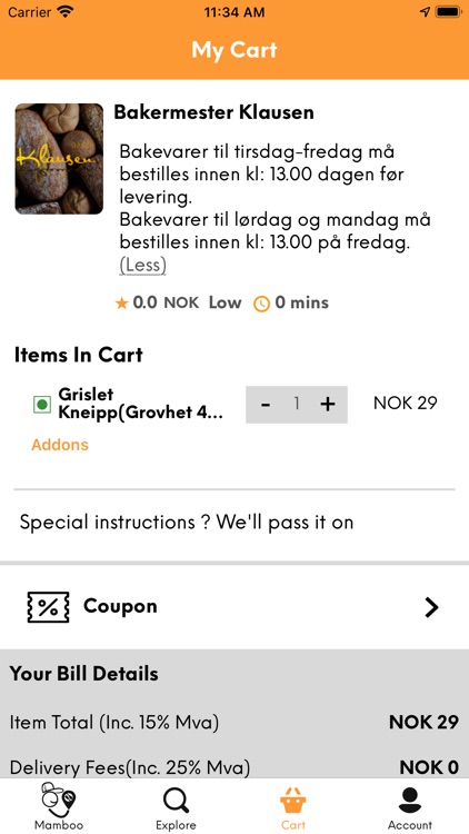 Mamboo: Food delivery screenshot-3