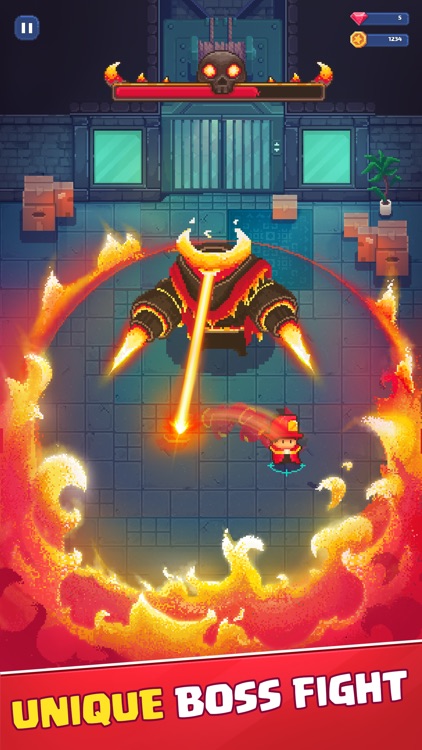 Firefighter: pixel shooter