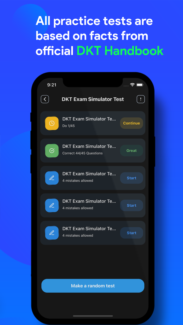AU Driver Knowledge Test DKT